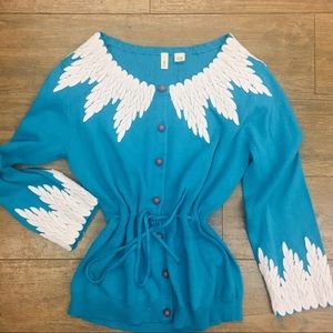 Moth Anthropology cotton cardigan M